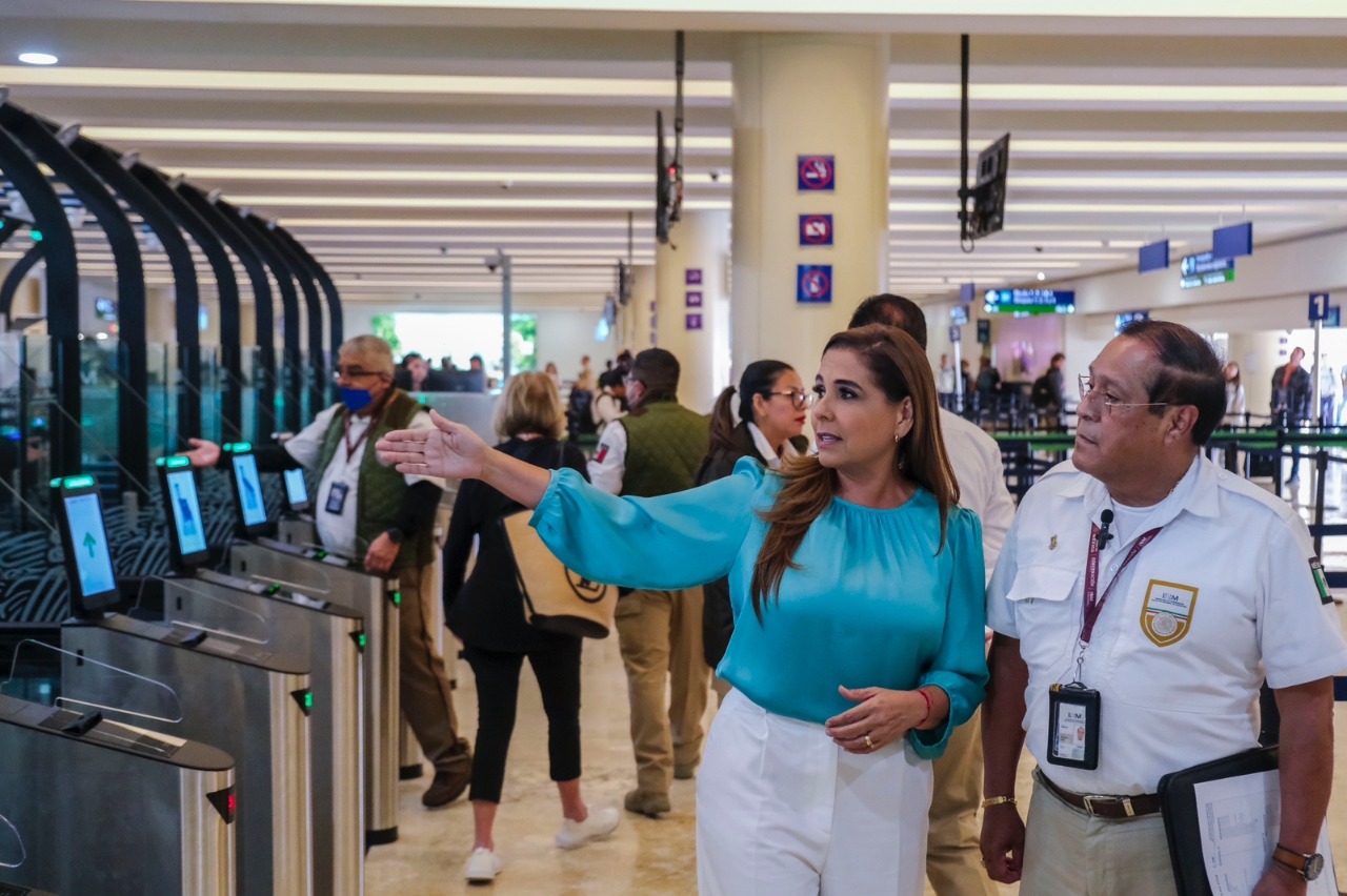 Aeropuerto Internacional de Cancún tendrá filtro migratorio automatizado