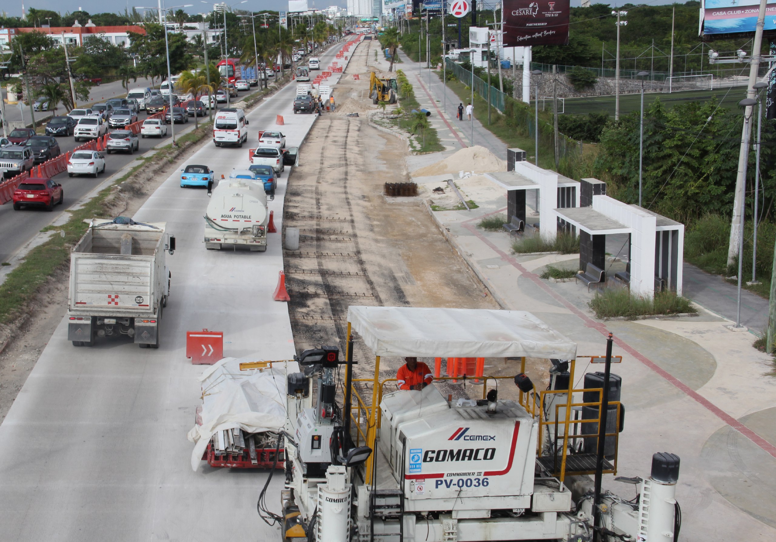 Mejoraran infraestructura vial en Cancún