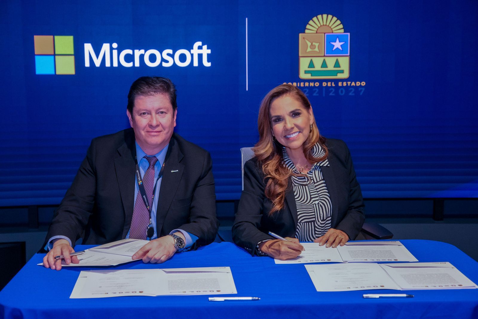 Mara Lezama y Microsoft unen esfuerzos para impulsar la inclusión digital en Quintana Roo