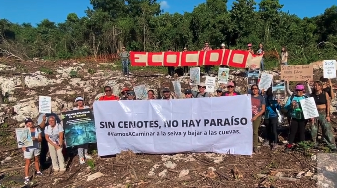 Organizaciones ambientales exigen suspender construcción del Tren Maya