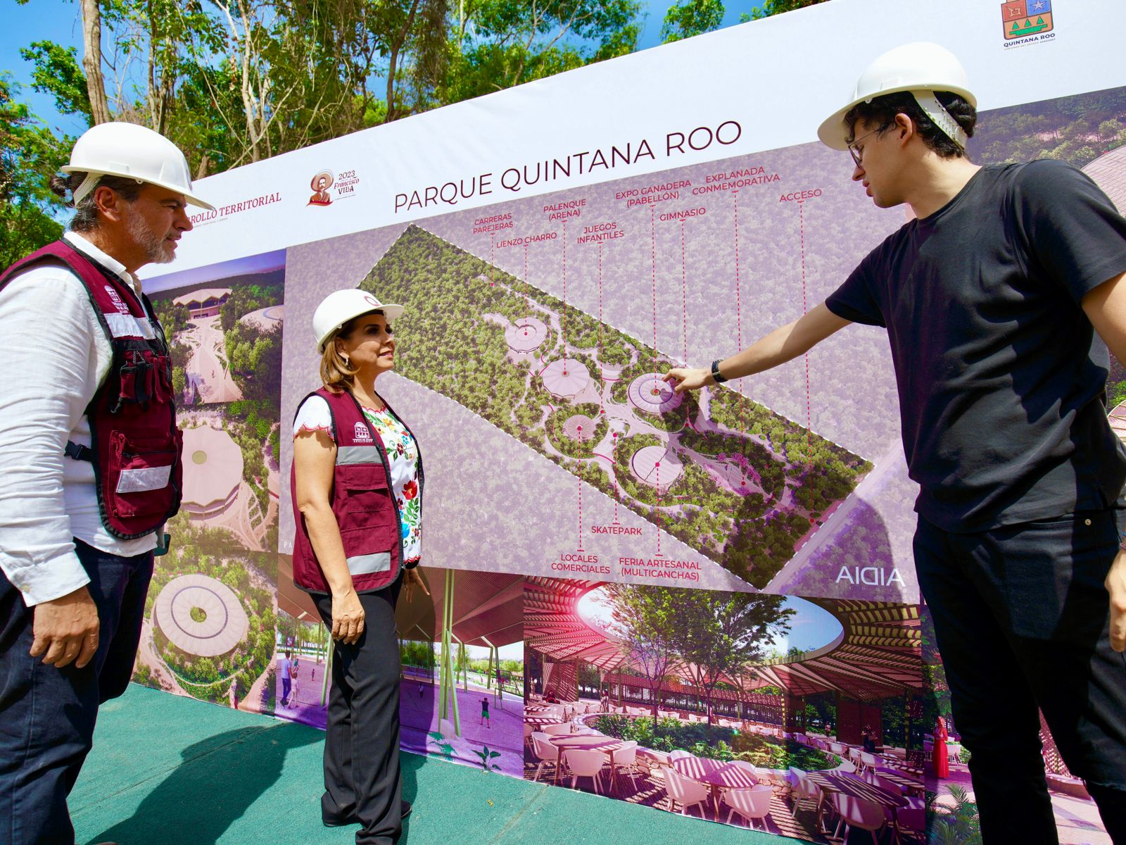 Construyen Parque Quintana Roo en Chetumal