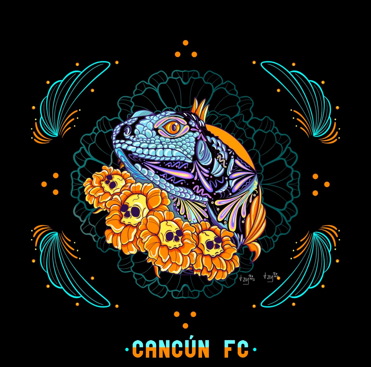 Cancún FC premia a los ganadores del ‘Concurso de Arte’ del Día de Muertos!