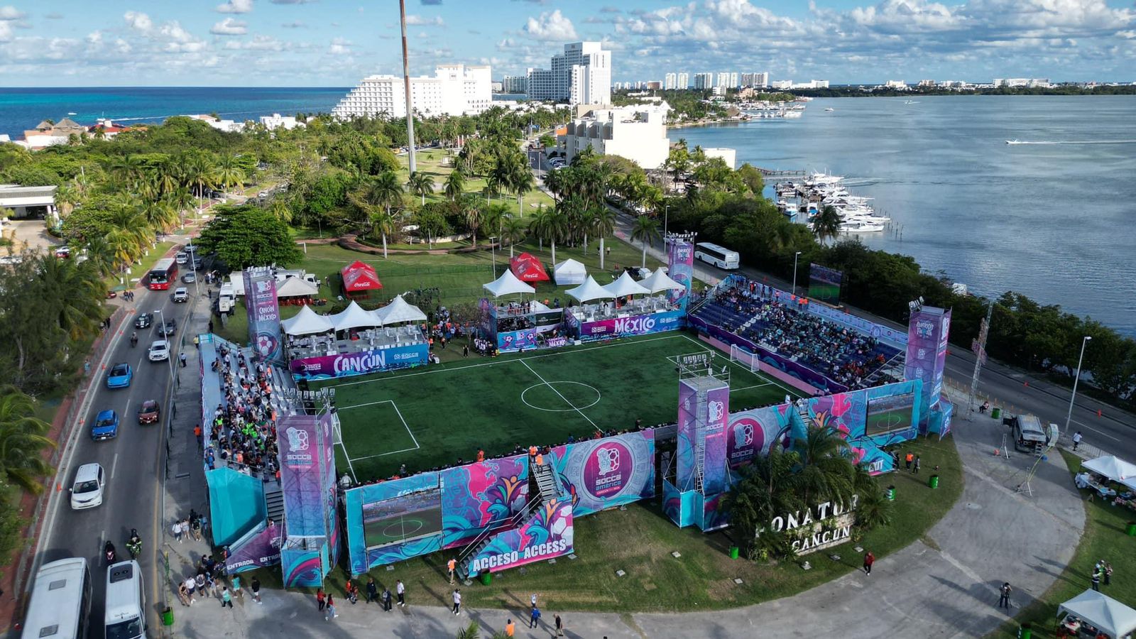 Inauguran Copa Socca América Cancún 2024