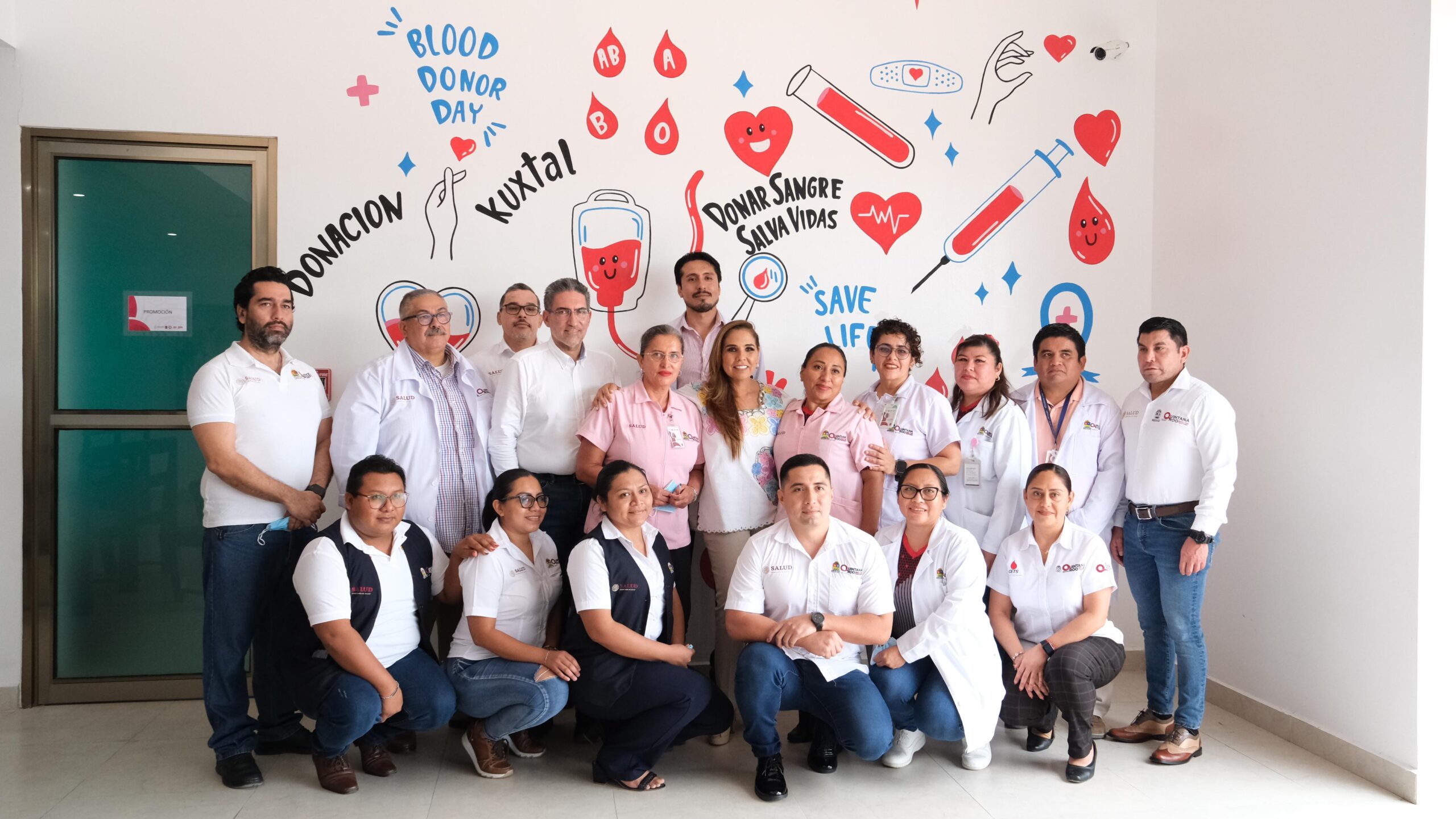 Supervisión del centro de transfusión sanguínea en Chetumal