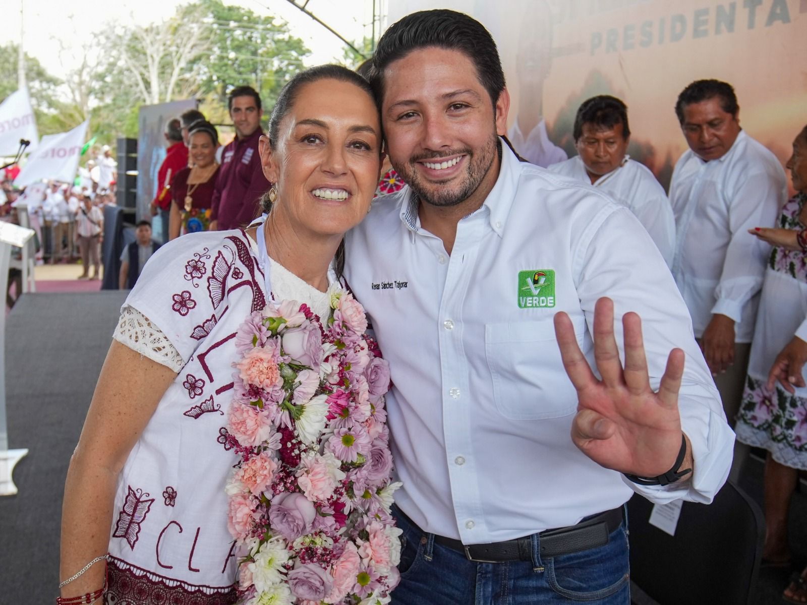 Renán Sánchez y Claudia Sheinbaum fortalecen alianza para la transformación de Quintana Roo
