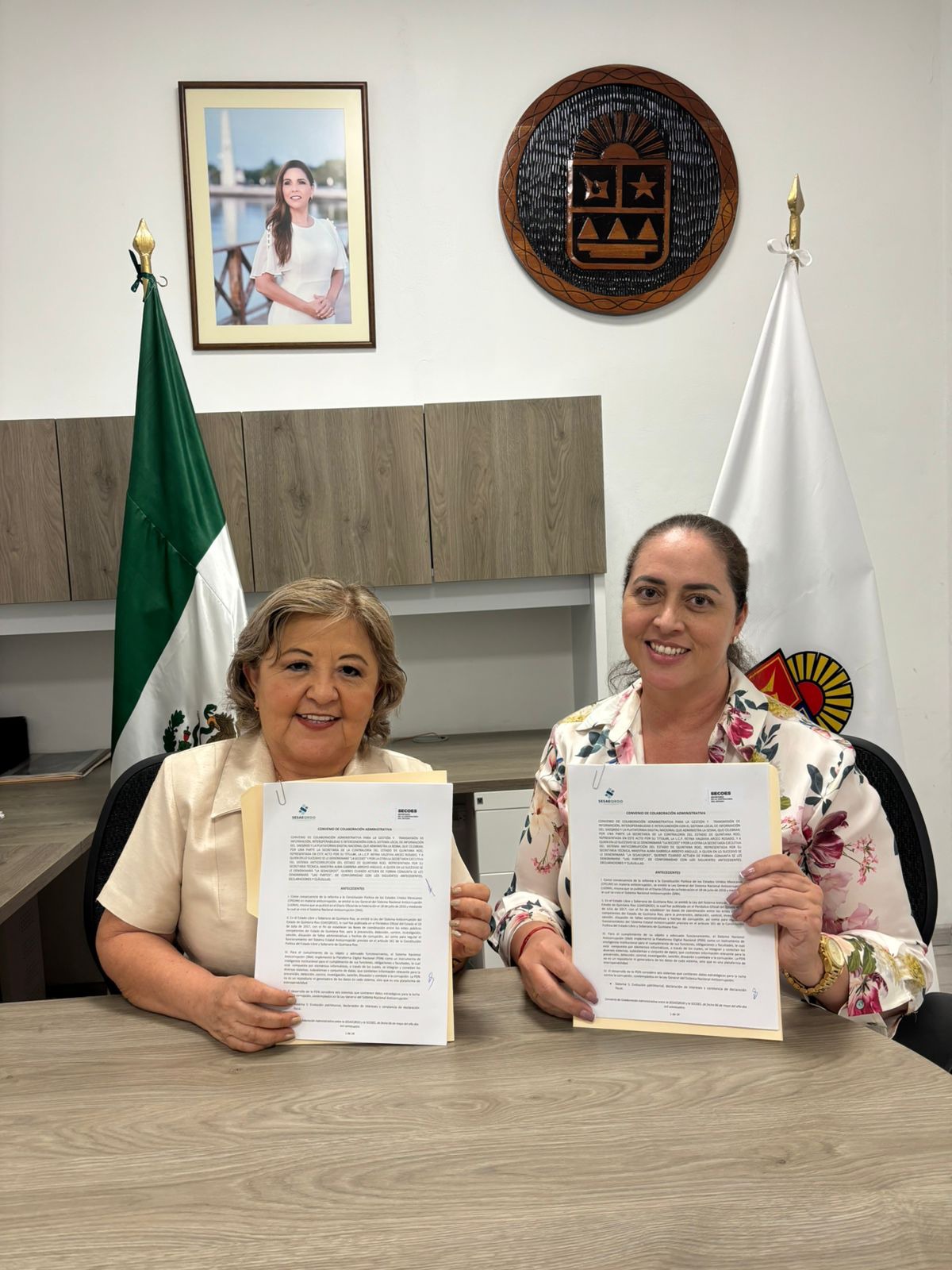 SECOES y SESAEQROO firman convenio histórico