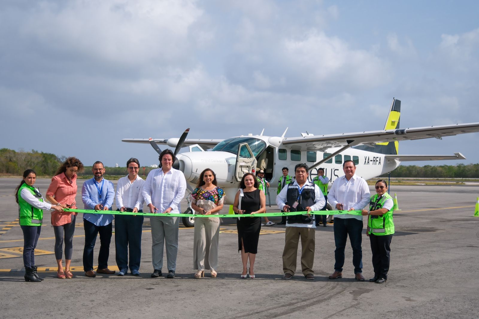 Aerus inaugura nuevas rutas aéreas en Quintana Roo
