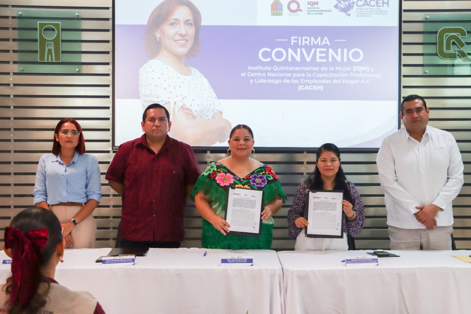 IQM y CACEH firman convenio para proteger los derechos de las trabajadoras del hogar en Quintana Roo