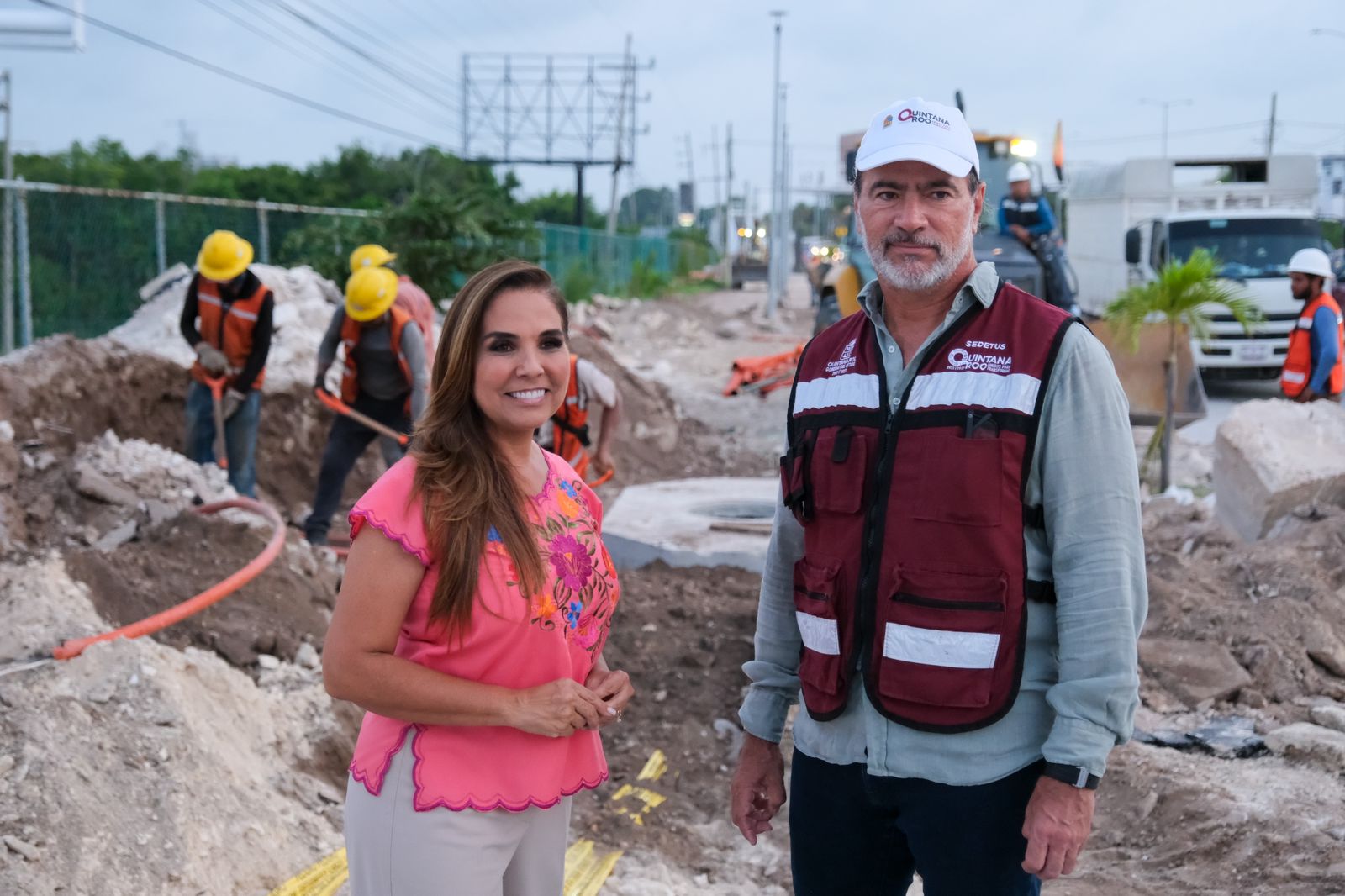 Bulevar Colosio al  60% del cableado subterráneo completo, anuncia Mara Lezama