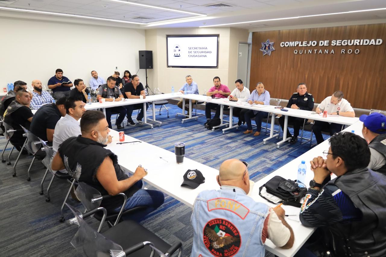 Motociclistas y Autoridades fortalecen acuerdos para impulsar la regularización y seguridad en Quintana Roo