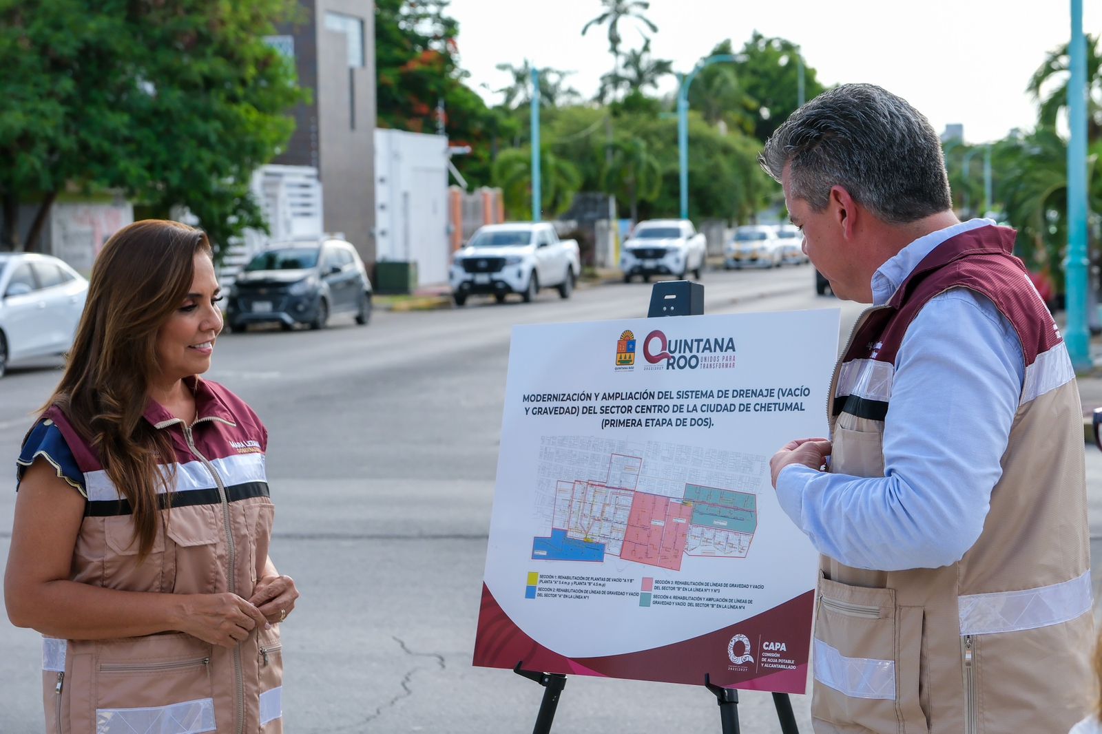 Mara Lezama anuncia modernización del drenaje sanitario en Chetumal